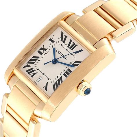cartier tank gold automatic